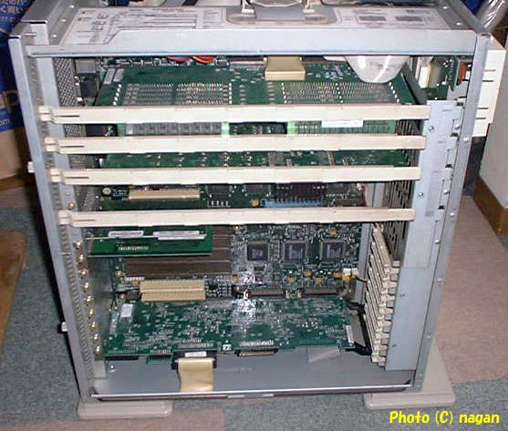 ご開帳(マザー側各カードの様子)